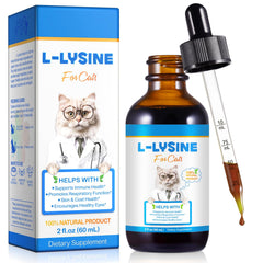 BQWSWWN L-Lisina en frasco 60 ml, sabor a pollo, facilita la administración.