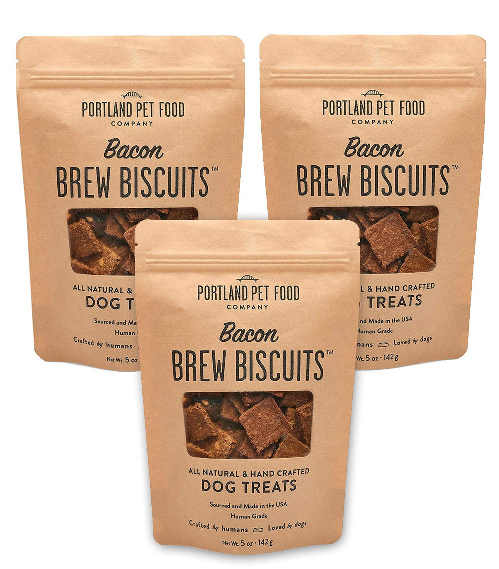 Galleta Brew para perros, empaque 3x5 oz, ideal para compartir.