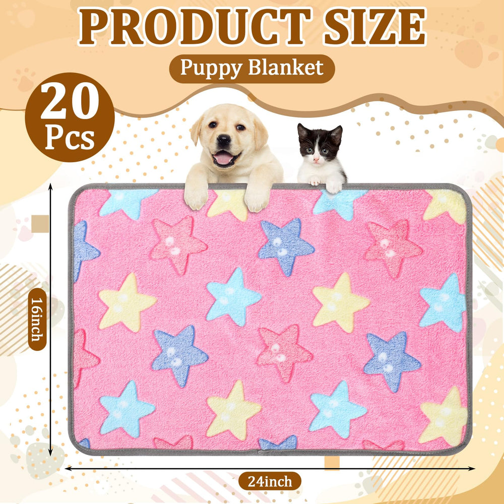 BrightRow manta de terciopelo para cachorros con diseño corazón verde, suave para descanso diario.