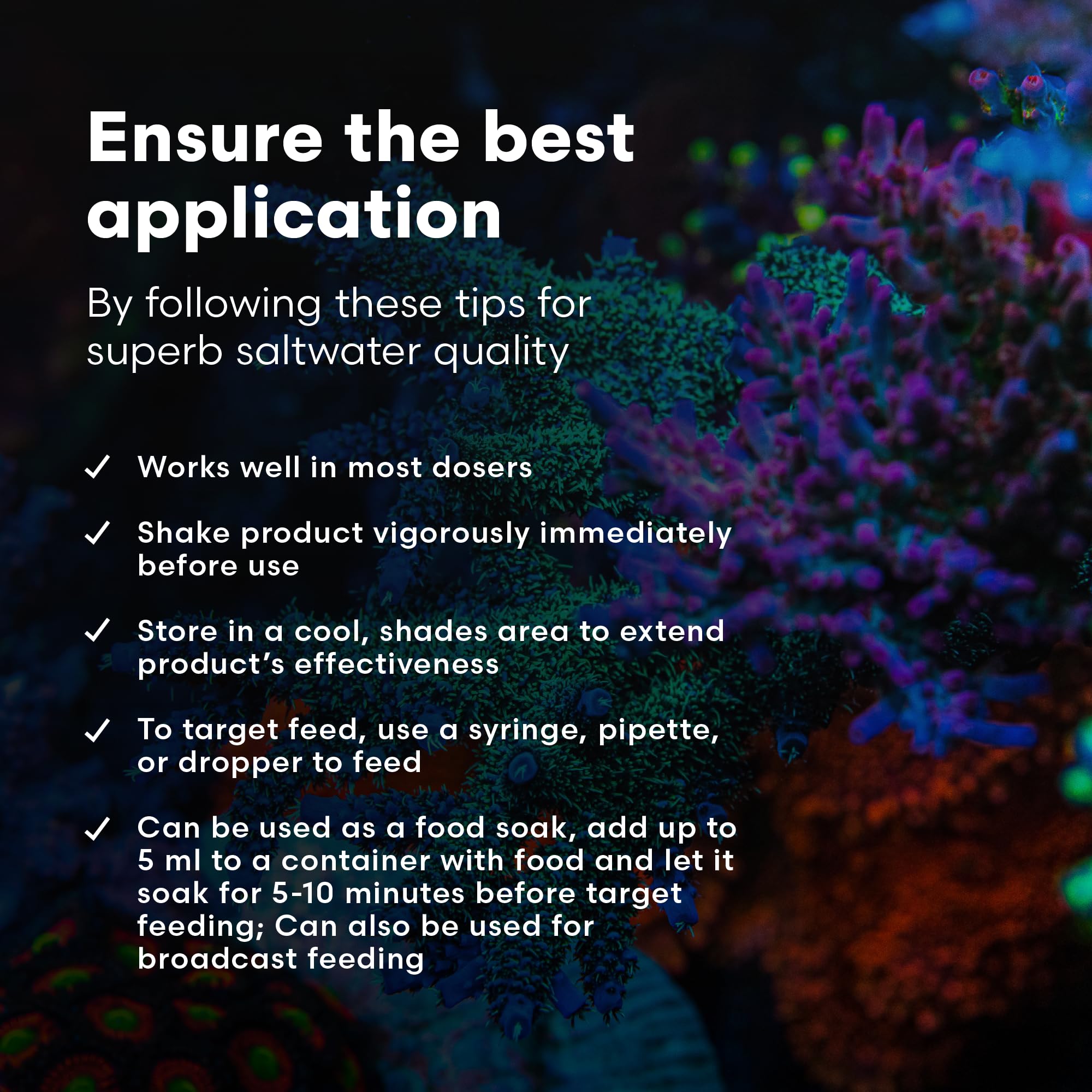 Brightwell Aquatics Coral Inertia NRG+ mezcla para alimento coral precisa.