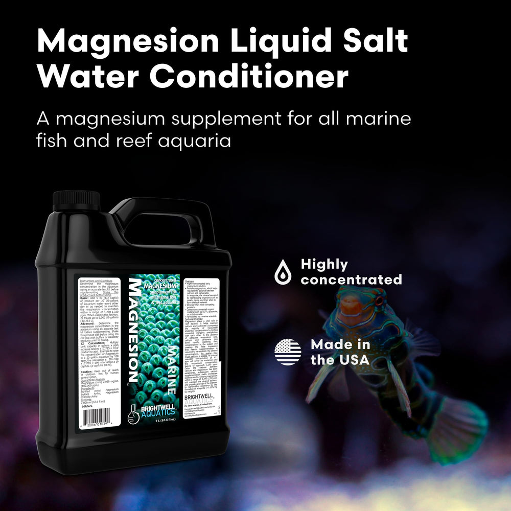Brightwell Aquatics Magnesion con etiqueta frontal clara para uso seguro