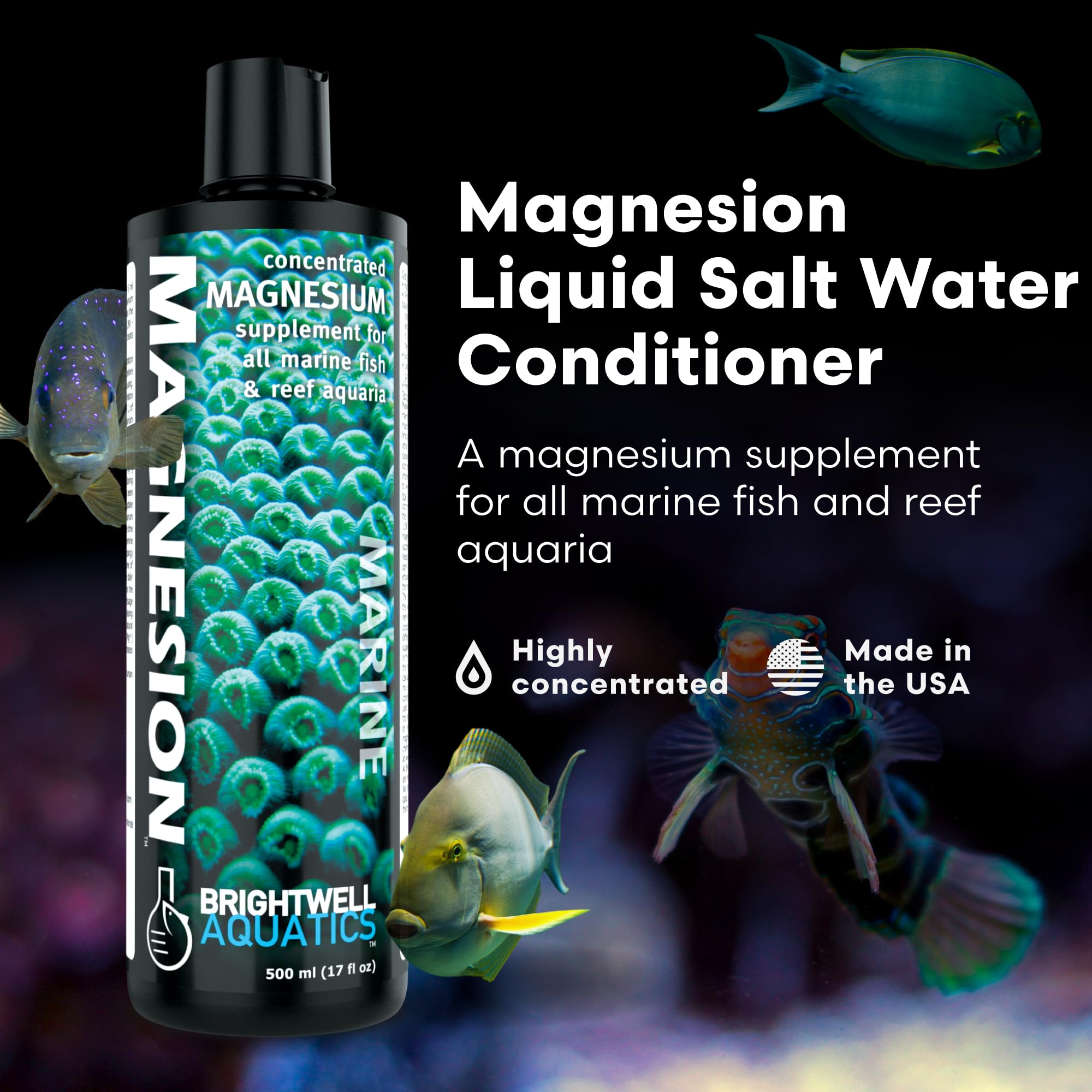 Brightwell Aquatics Magnesion: tapón y dosificación para niveles estables
