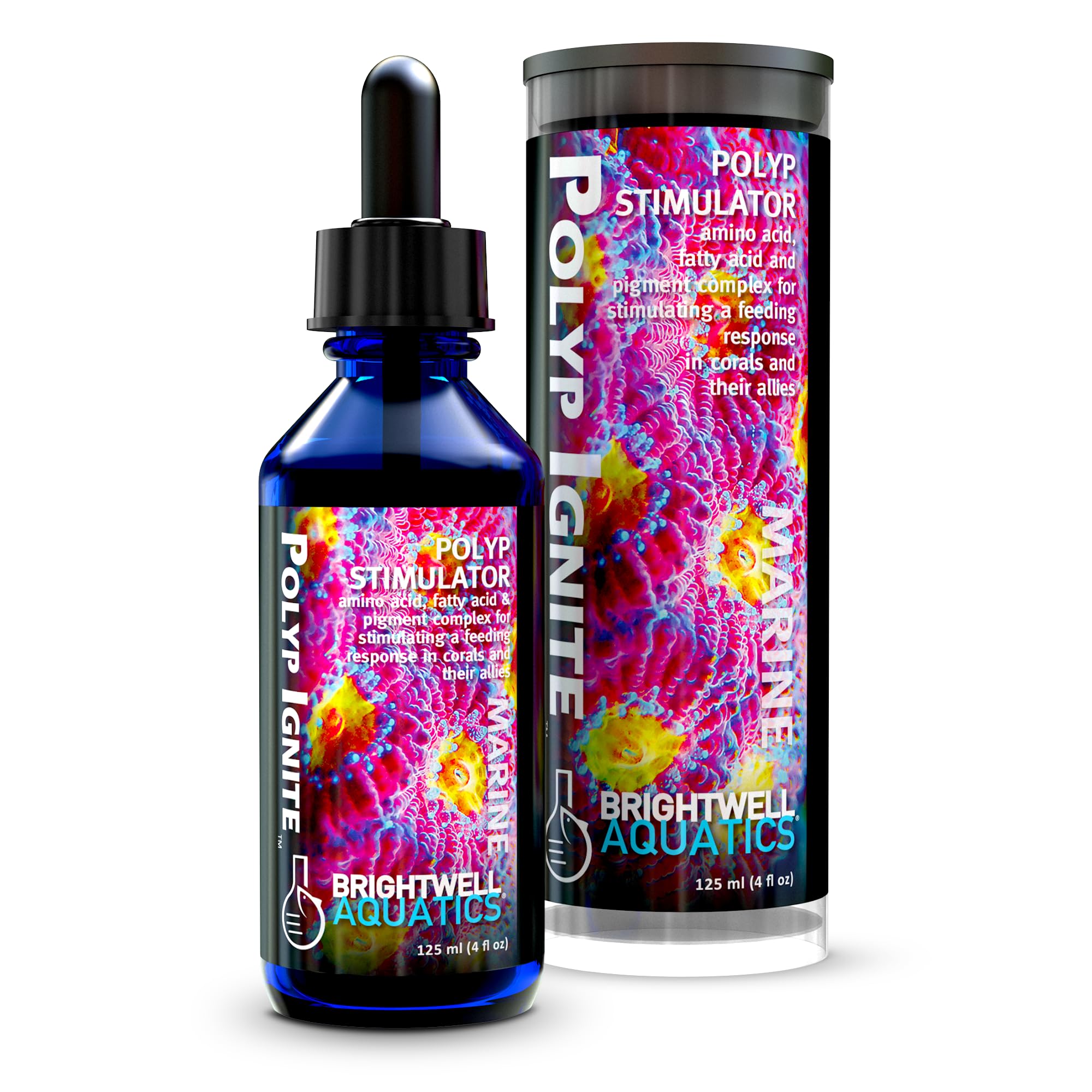 Brightwell Aquatics Polyp Ignite, vertido-botella: estimula la respuesta de los pólipos para alimentación