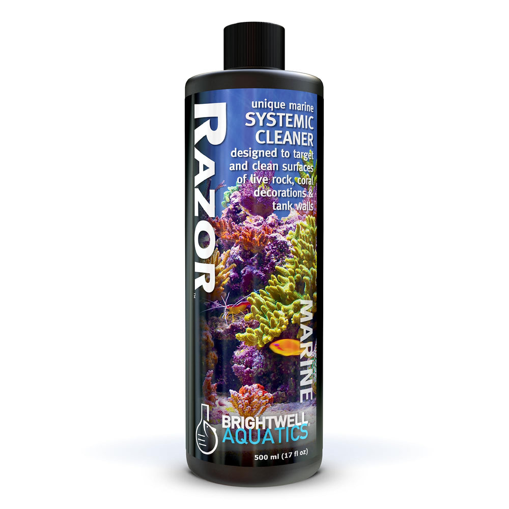 Brightwell Aquatics Razor Marine limpia superficies de rocas vivas para acuario más claro