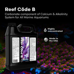 Reef Code B, dosificación en dos partes para estabilidad del acuario