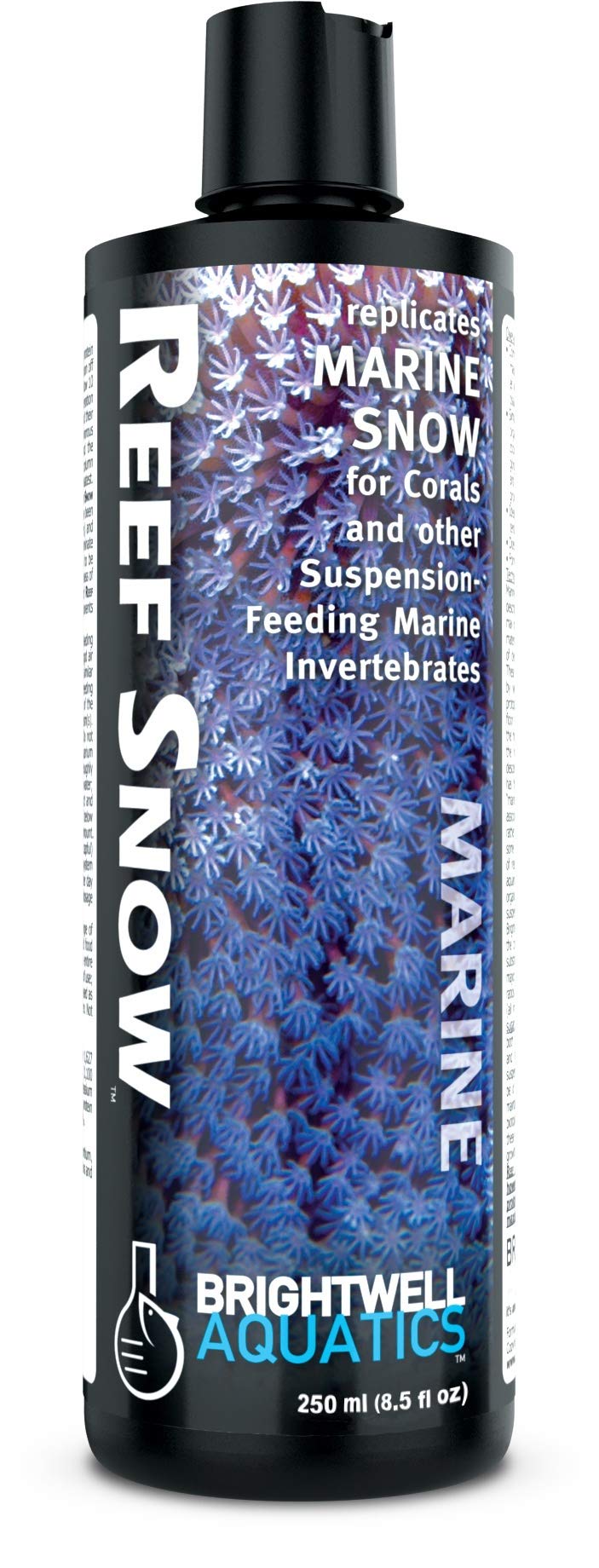 Brightwell Aquatics Reef Snow en botella, nutrición balanceada para corales e invertebrados