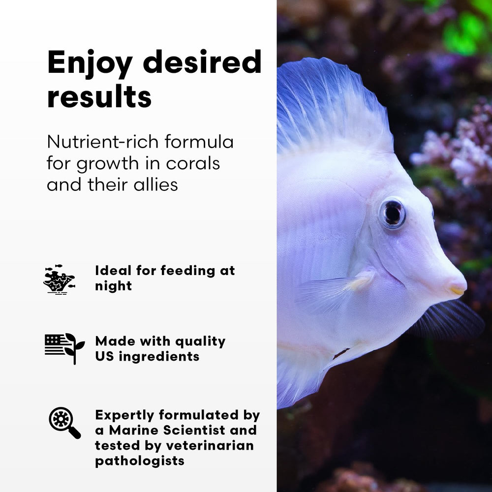 Brightwell Aquatics Reef Snow para invertebrados como corales y moluscos