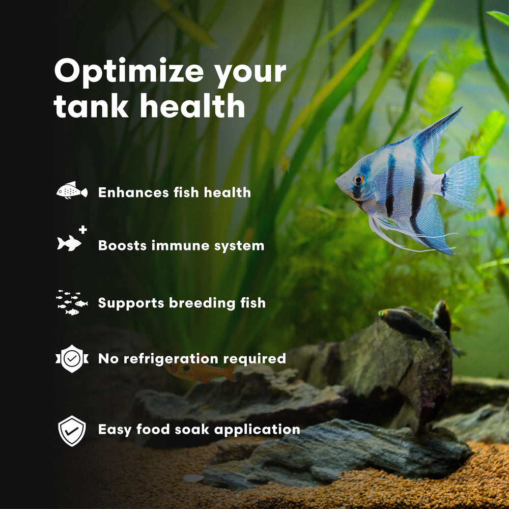 Vitamarin F preparación-alimentos vitaminados para peces de acuario durante el baño de vitaminas.
