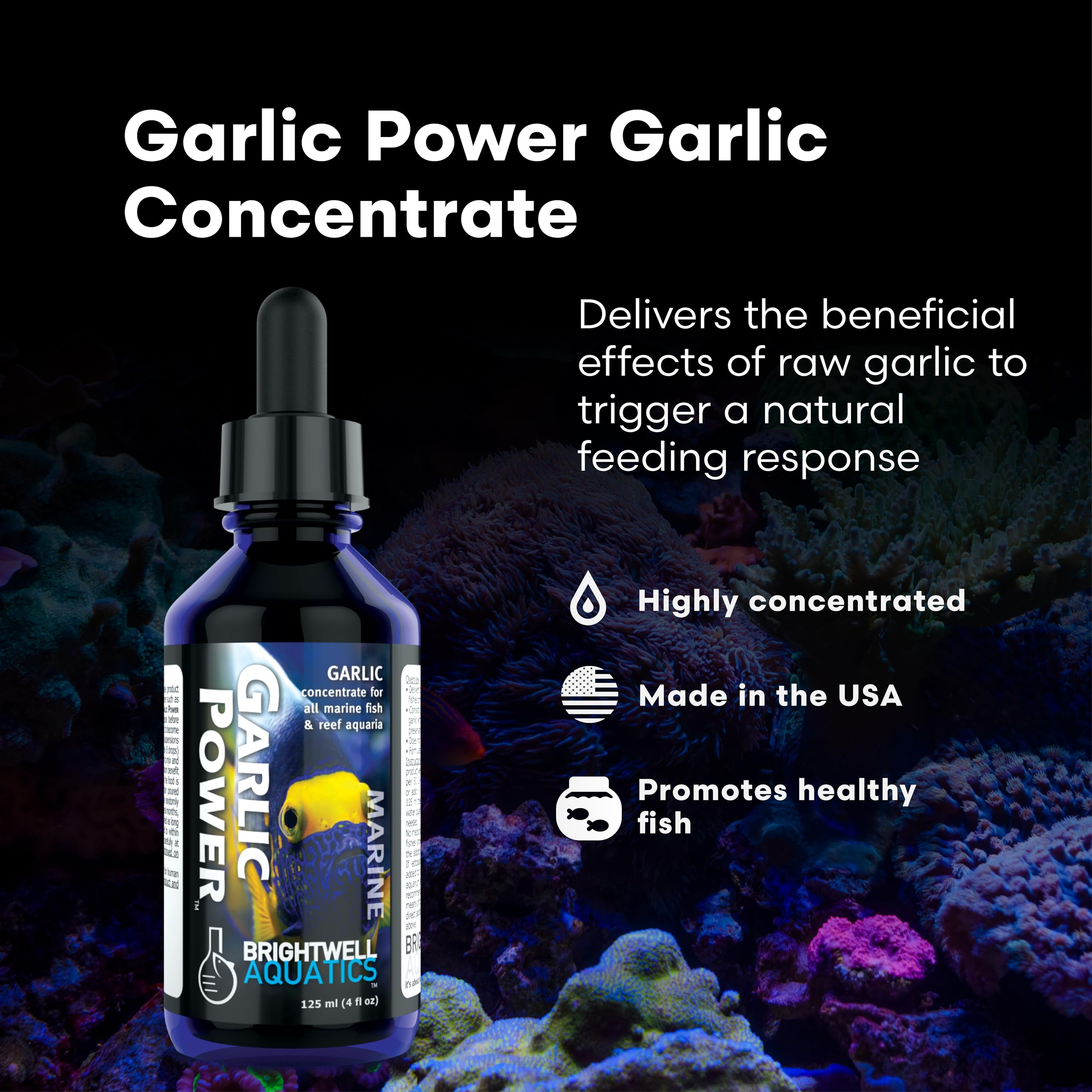 Brightwell Aquatics GarlicPower: gotas de ajo para enriquecer el alimento del acuario