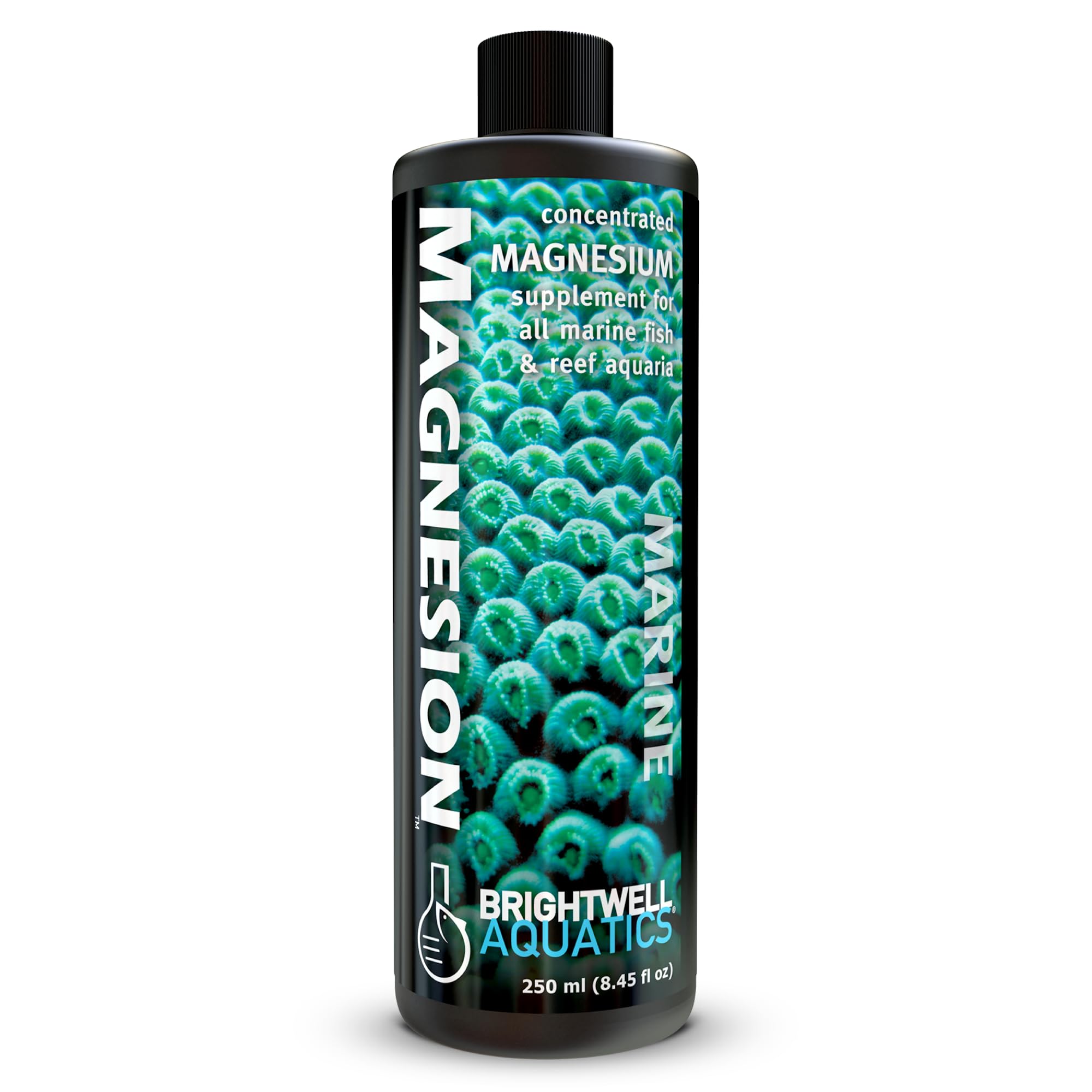 Brightwell Magnesion Líquido: vertido de la botella para ajustar el magnesio en acuarios de arrecife.