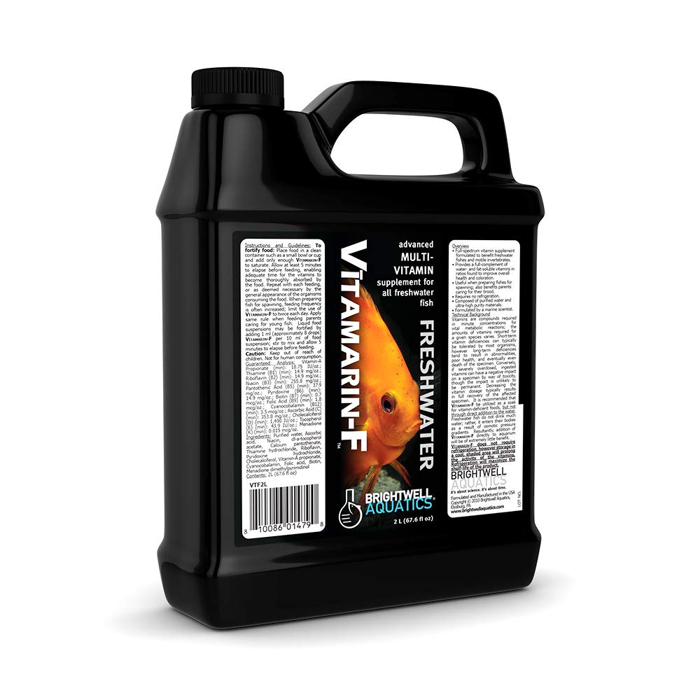 Vitamarin-F Brightwell Aquatics en bote: mejora coloración y vitalidad en peces de agua dulce
