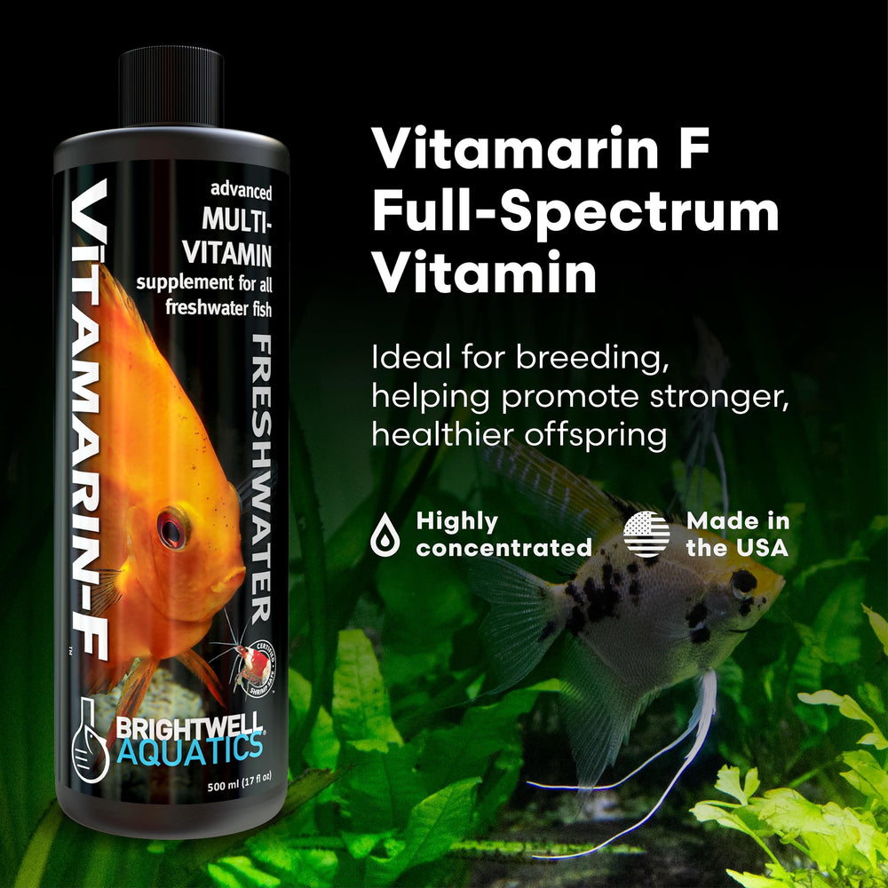 Brightwell Aquatics Vitamarin-F, coloración viva para acuario de agua dulce