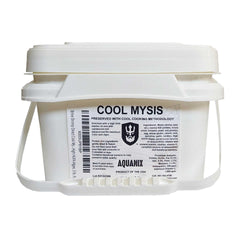 Brine Shrimp Direct Cool Mysis Flake en envase de tres libras, alimento estable para acuarios.