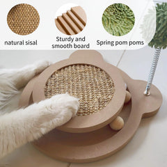 Britepaws juguete colgante pompon para juego vertical y estimulante