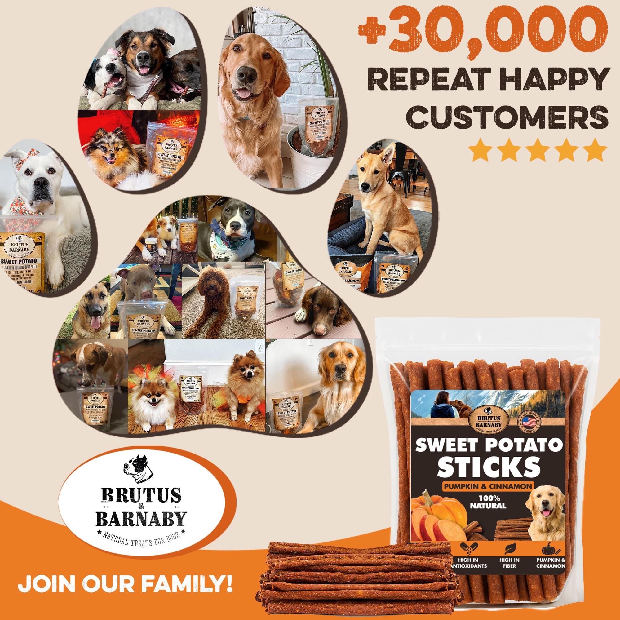 Paquete de 2 lb BRUTUS & BARNABY para disfrute diario de tu perro