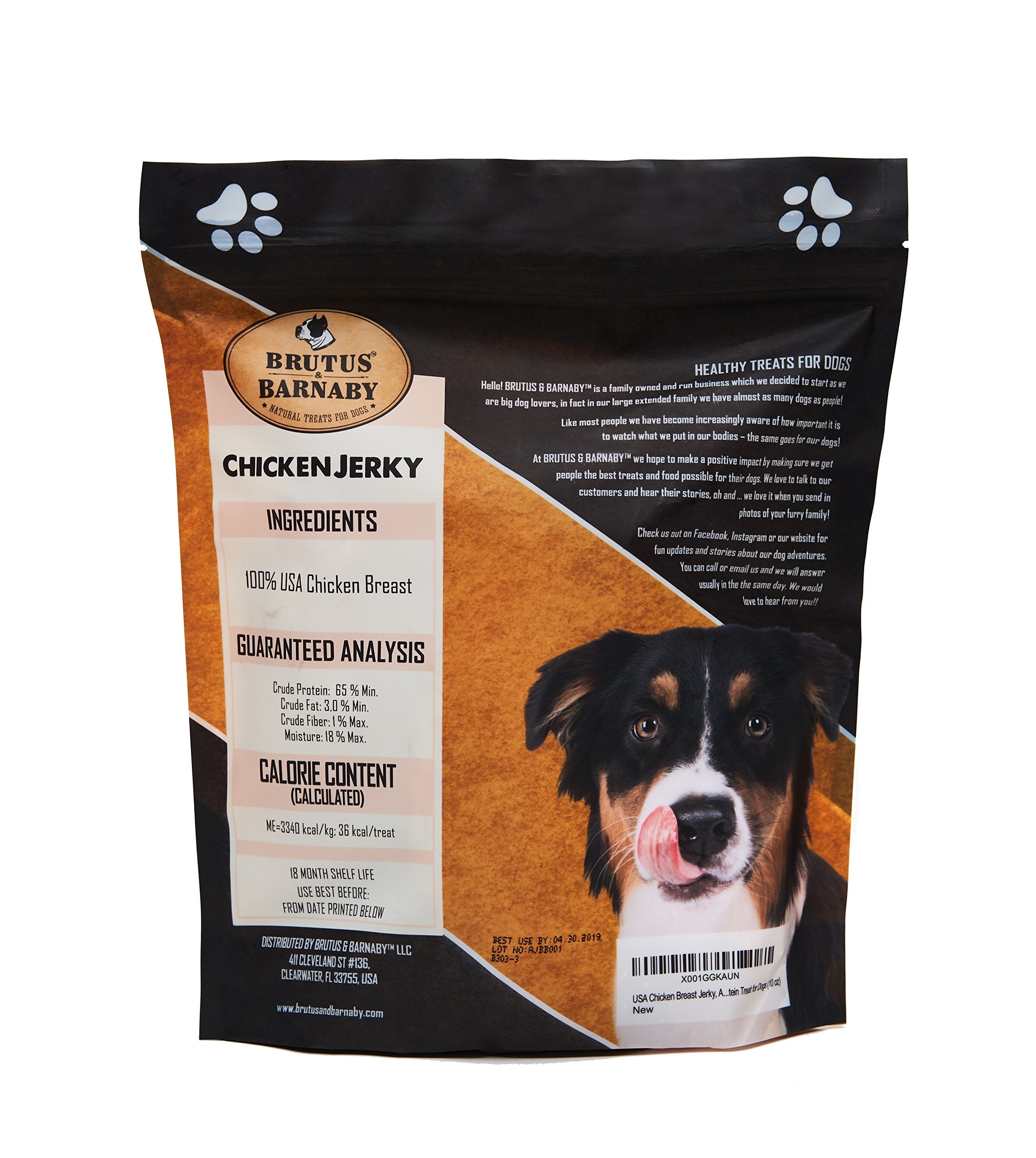 Brutus & Barnaby sin conservantes de pollo, snack natural