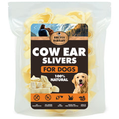 BRUTUS Y BARNABY orejas-vaca-gruesas: snack natural para masticar y entretener al perro