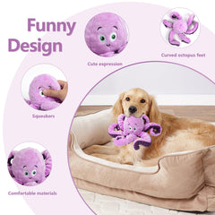 Juguete peluche pulpo de Bttfere con tacto suave para juego