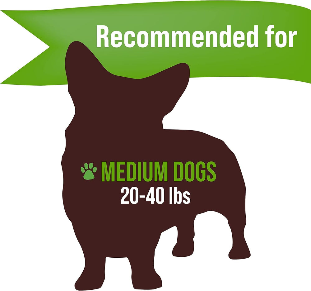Asta de alce mediana Buck Bone Organics para perros activos.