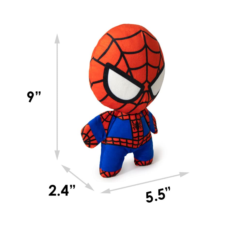 Juguete Buckle-Down Spider-Man fabricado en China, talla 8x6 pulgadas.