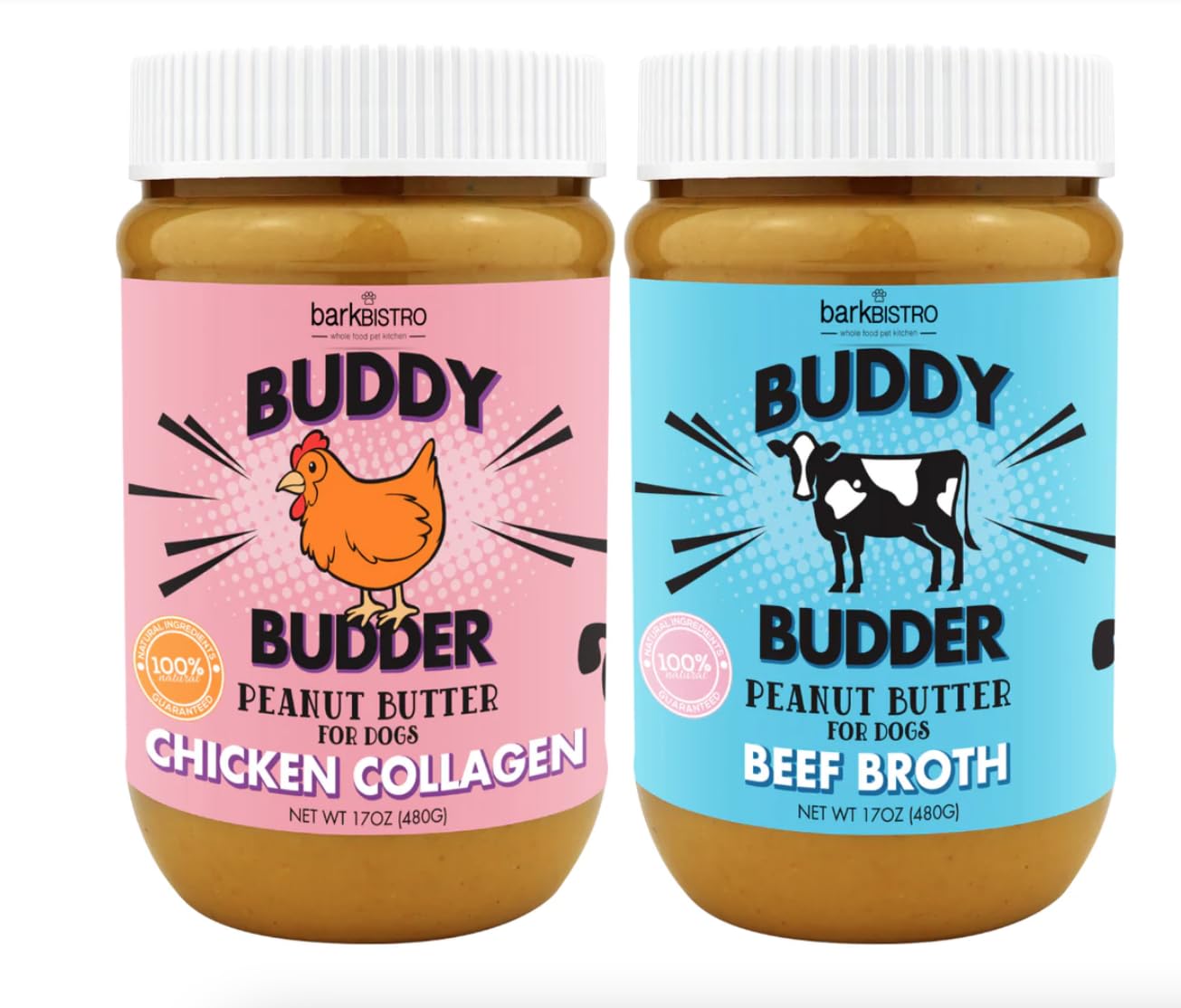 buddy budder caldito de res para perros vertido en cuenco, sabroso y práctico