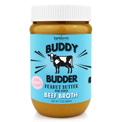  Buddy Budder mantequilla de maní para perros en frasco, premio natural.