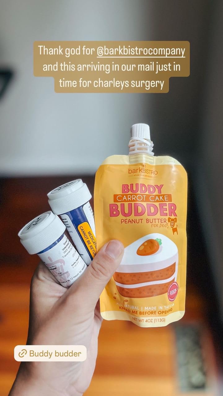 Buddy Budder: mantequilla de maní para perros hecha en EE. UU., con ingredientes de calidad.