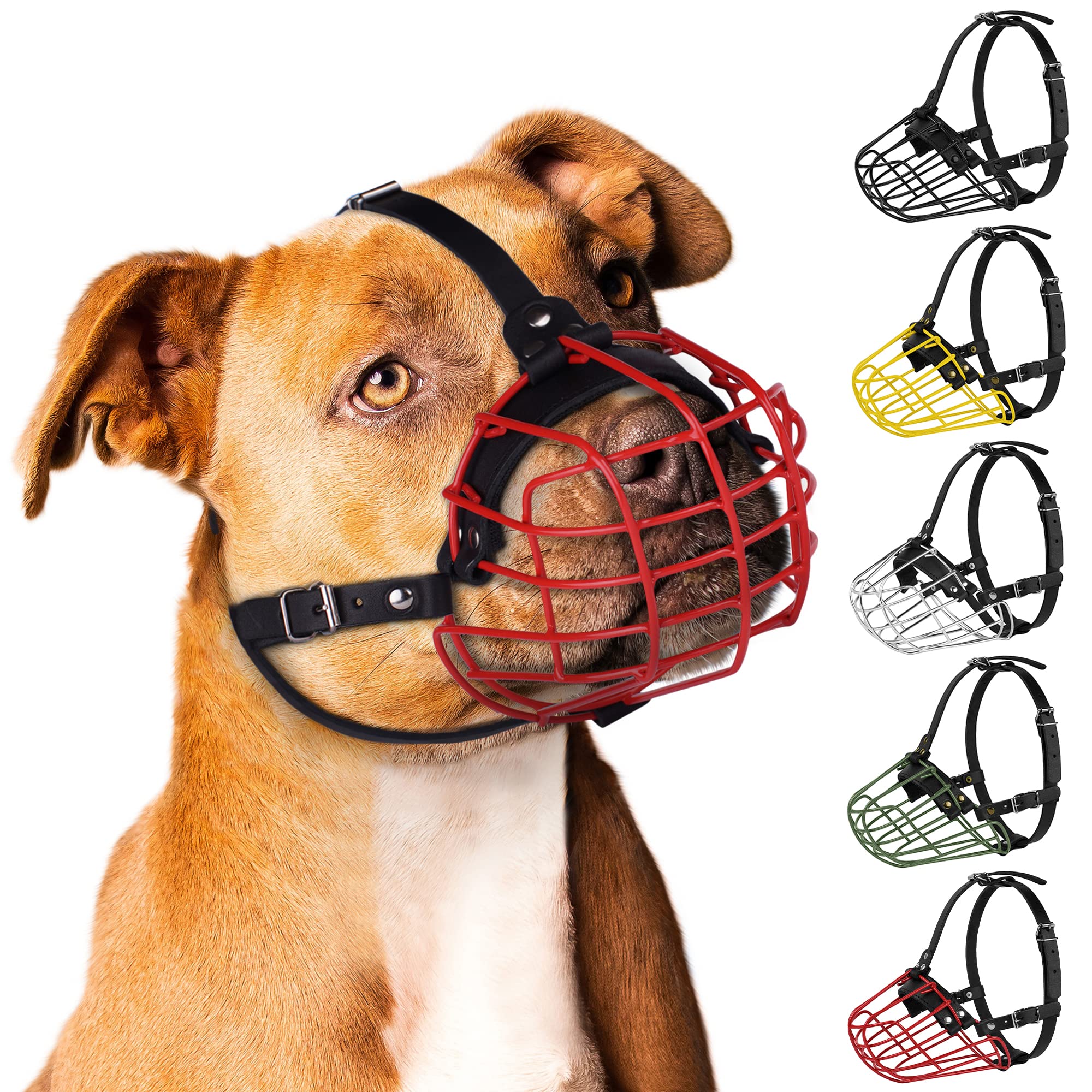 Bozal Budkas Pitbull construcción duradera para perros fuertes.