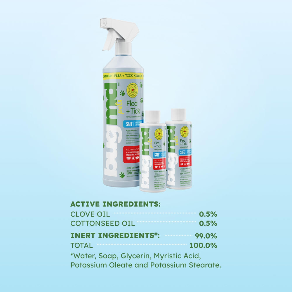 Producto hecho en EE. UU. con aceites esenciales de BugMD para aroma suave.