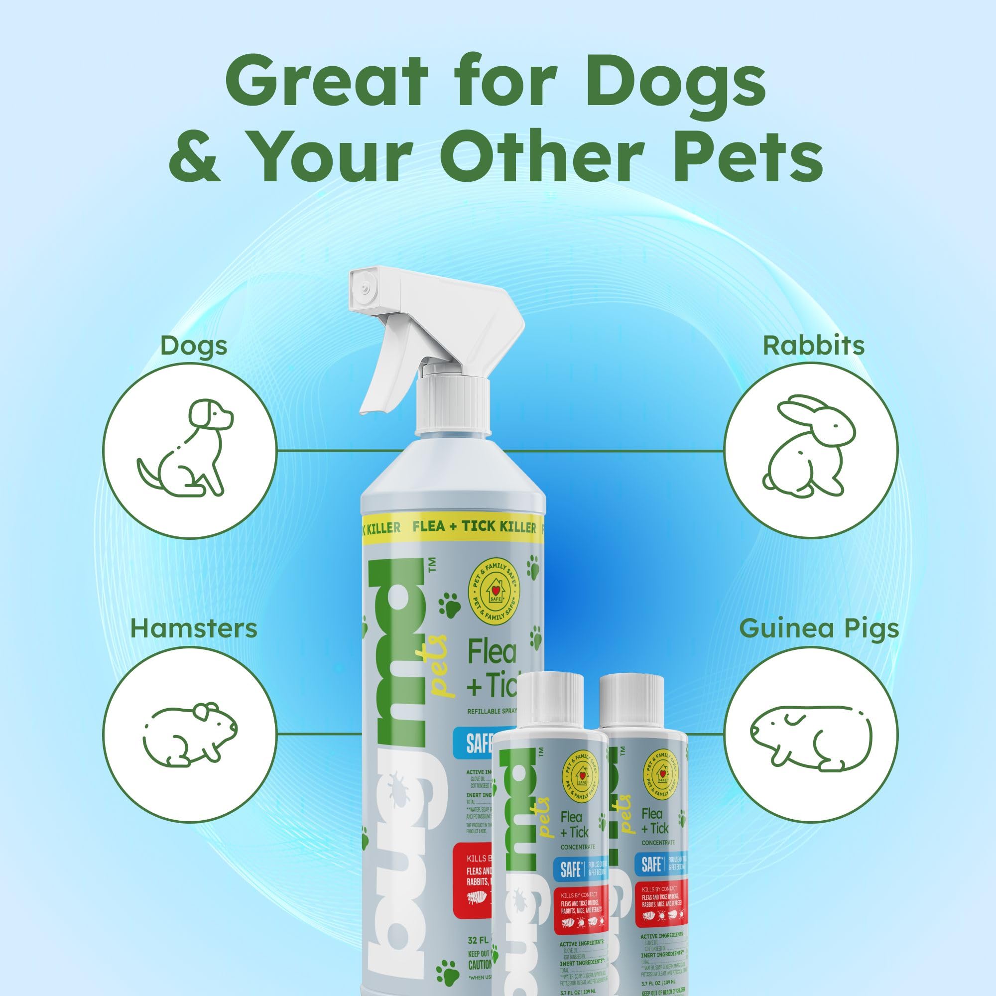 BugMD spray seguro para camas y transportines de mascotas.