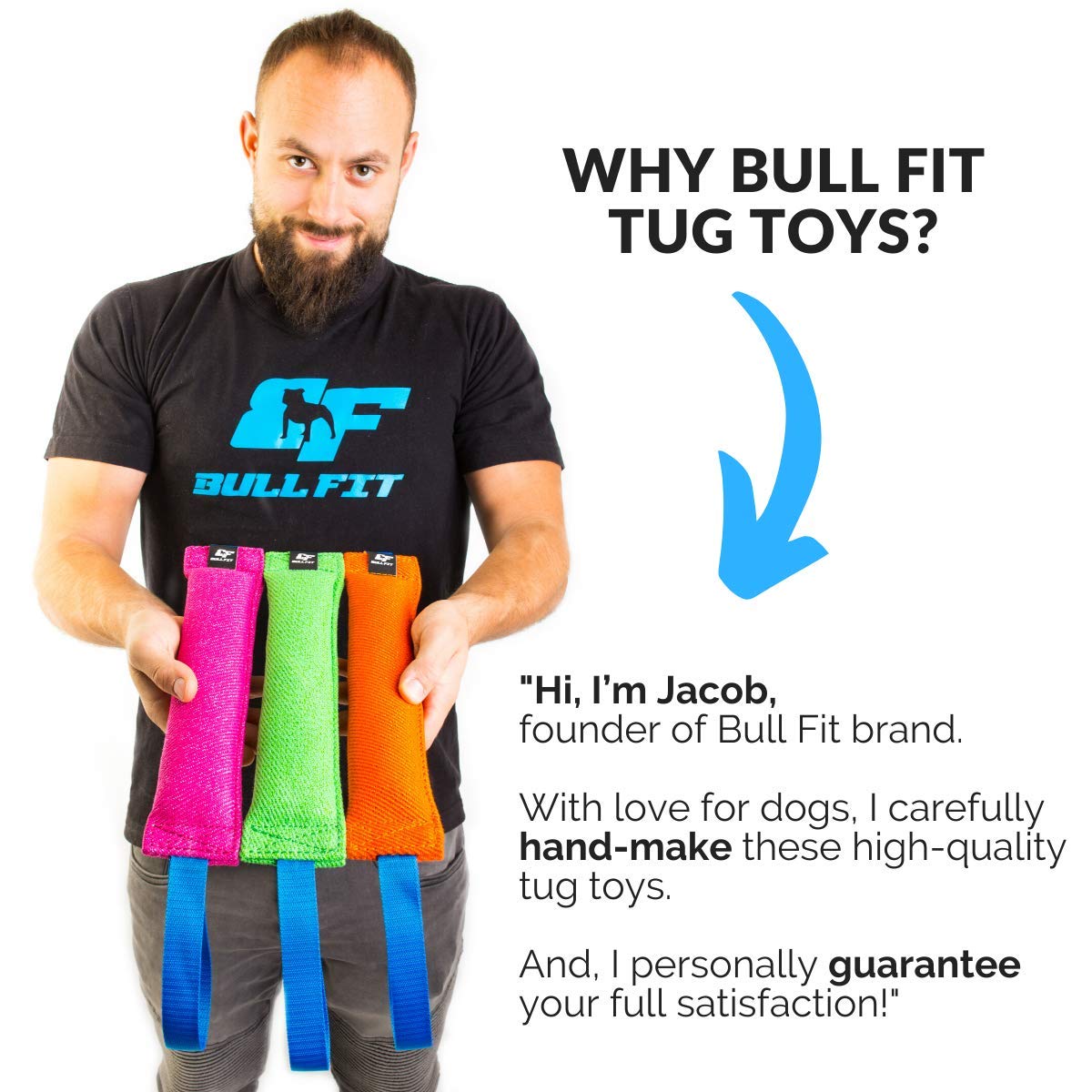 Bull Fit K9, adecuado para perros medianos a grandes con agarre cómodo