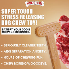 Bullibone hueso dental con sabor a tocino para mayor interés durante la masticación.