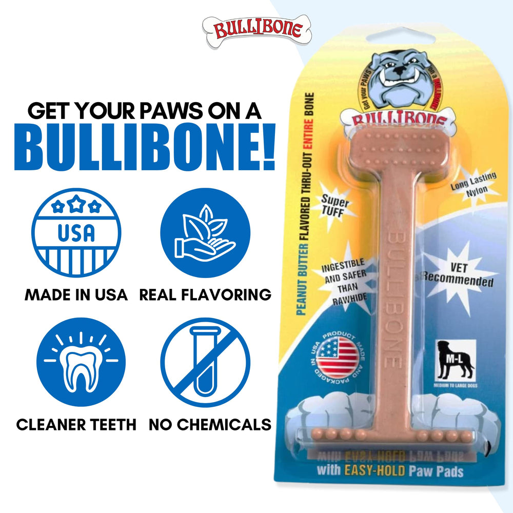 Bullibone nylon robuste conçu pour les gros chiens et leurs mâchoires fortes.