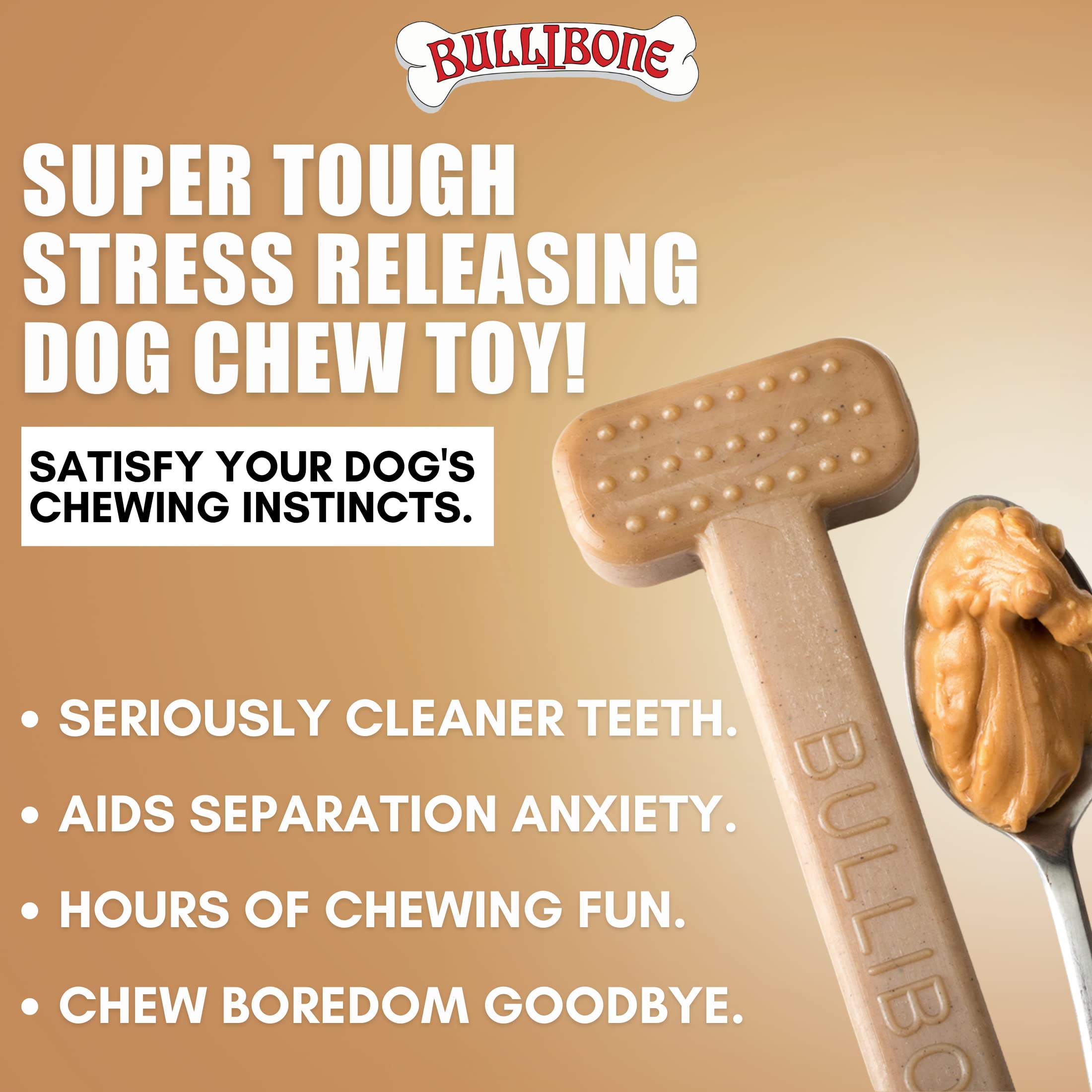 Bullibone hueso con sabor tocino para perros que buscan sabor duradero.
