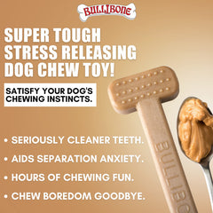 Bullibone textura-dental, superficie rugosa que ayuda a limpiar dientes durante la masticación.