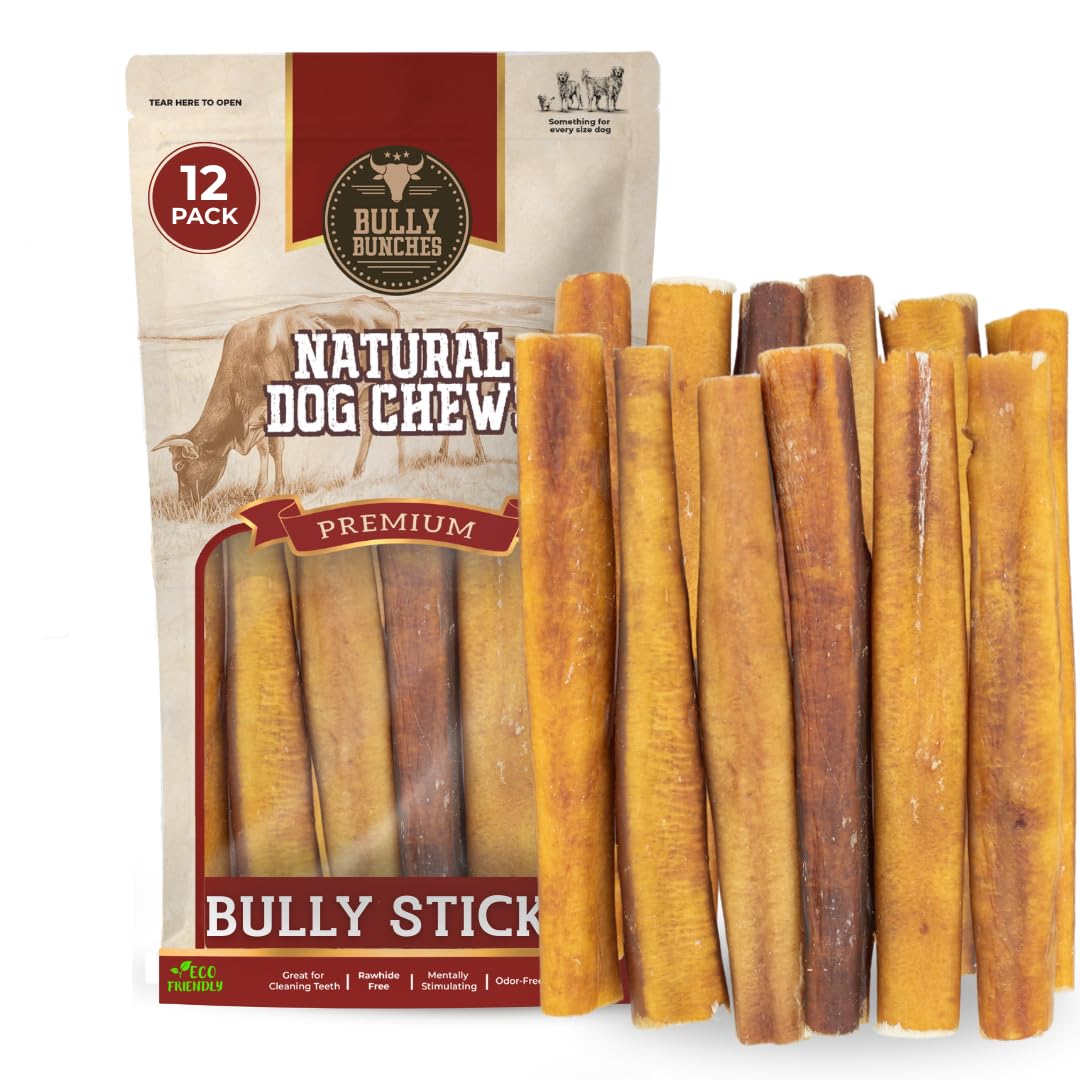 Bully Bunches bastones de 6 pulgadas sin olor para perros activos.
