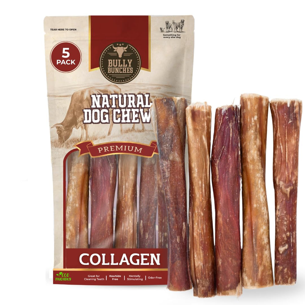 Bully Bunches colágeno envuelto en palito de carne de seis pulgadas para masticar.