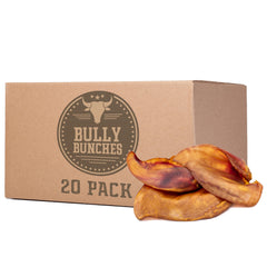 Bully Bunches orejas de puerco grandes: tentempié proteico apto para perros de todos los tamaños.