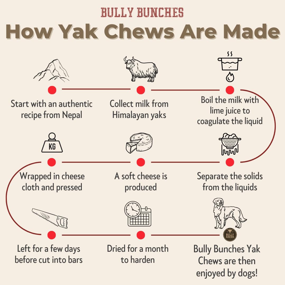 Bully Bunches pack 2 friandises yak, option pratique à emporter.