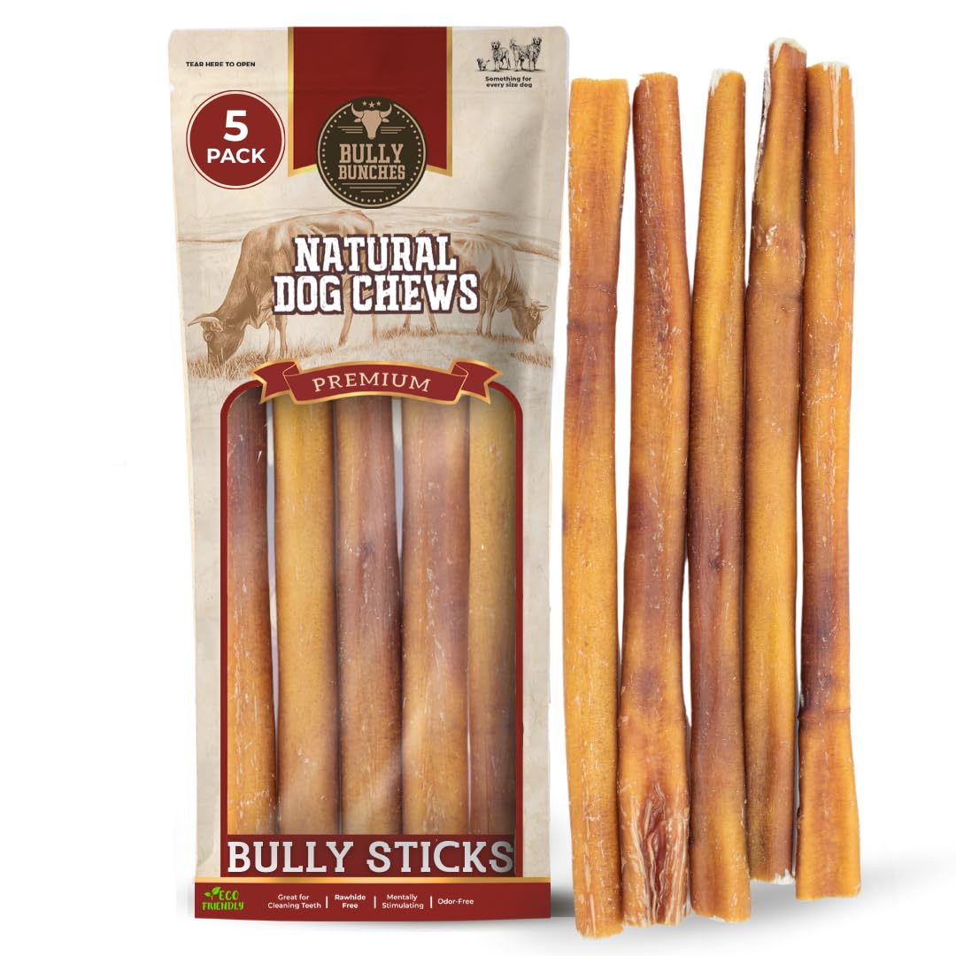 Bully Bunches premium 12 pulgadas sin olor en empaque, ideal para perros pequeños.
