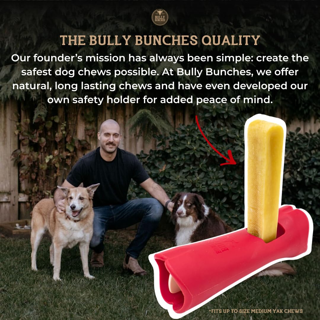 Bully Bunches Yak Cheese para perros grandes, ideal para entrenamiento.