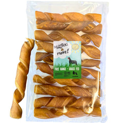 BULLYSTICKS COLLAGEN en espiral 6 pulgadas para masticación prolongada.