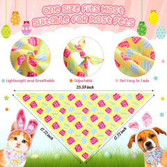 Bandanas Bulyoou ajustables para perros, nudo fácil para un ajuste seguro