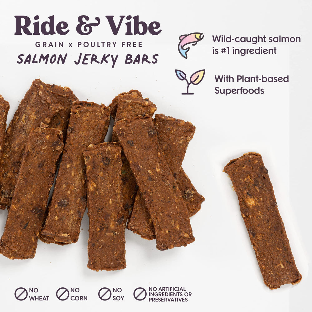 Jerky de salmón Bundle x Joy, hecho en EE. UU., alto estándar de calidad.