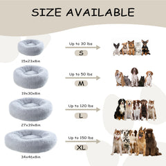 Tallas disponibles de la cama Bunlitent para perros de distintos tamaños.