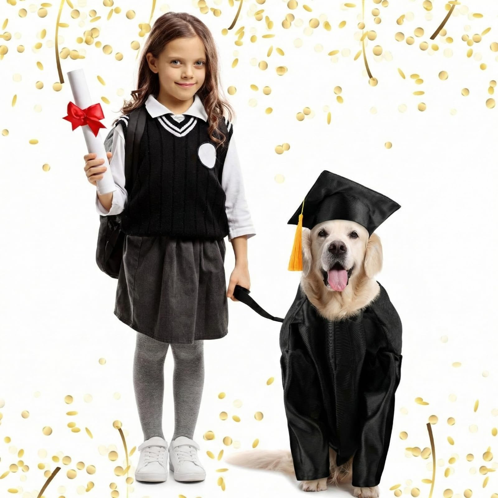 Bunnycool uso múltiple de graduación para perro o gato: ideal para celebraciones.