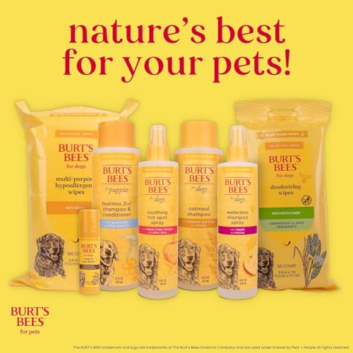 Aroma fresco Burts Bees for Pets, experiencia agradable durante la limpieza de oídos