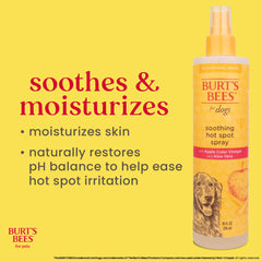 Burt's Bees for Pets Hot Spot Spray, aplicacion-pelo: ayuda a mantener el pelaje limpio y suave.