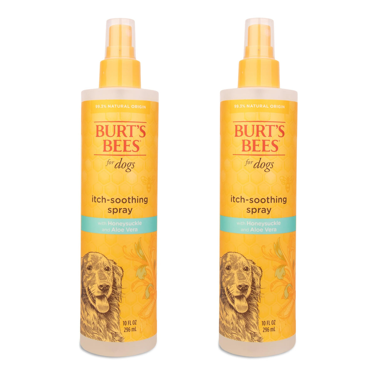 Spray anti-démangeaisons BURT'S BEES FOR PETS sur bouteille, prêt à l'emploi pour usage rapide.