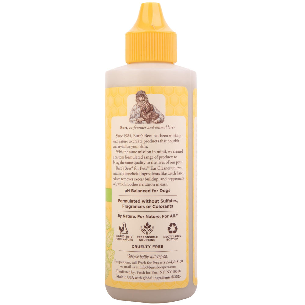 Uso semanal de Burts Bees for Pets para oídos, ayuda a mantener limpieza y olor neutro